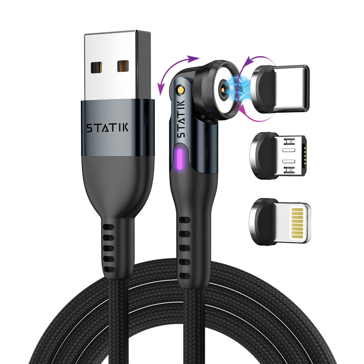 Statik® 360 | Universal Magnetic Charge Cable